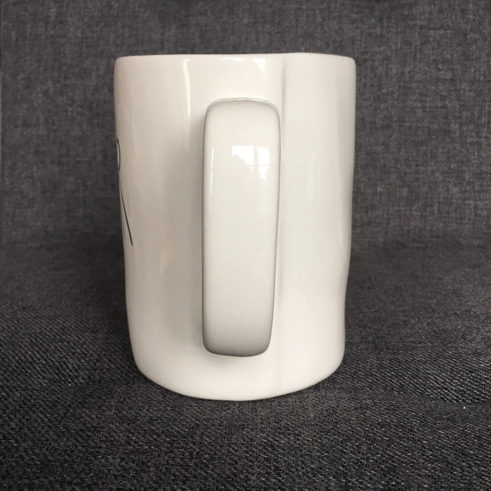 Rae Dunn “CHEER” Coffee Mug, Ivory, Black, 16 oz